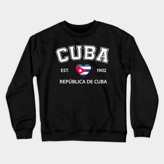 Cuba Crewneck Sweatshirt by SunburstGeo